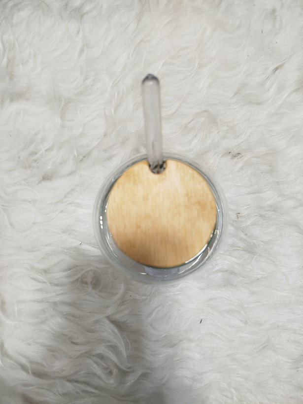 عسل خوری شیشه و چوب کد B104