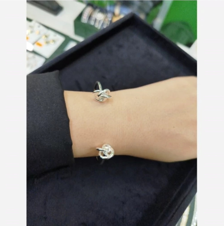 دستبند بنگل گره دوطرف c29029