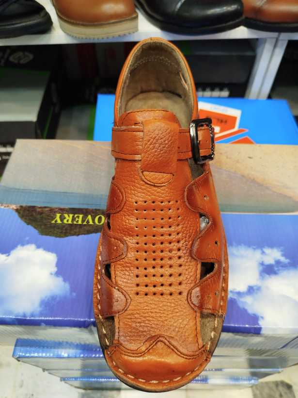 کفش چرم مردانه تابستانه B29012