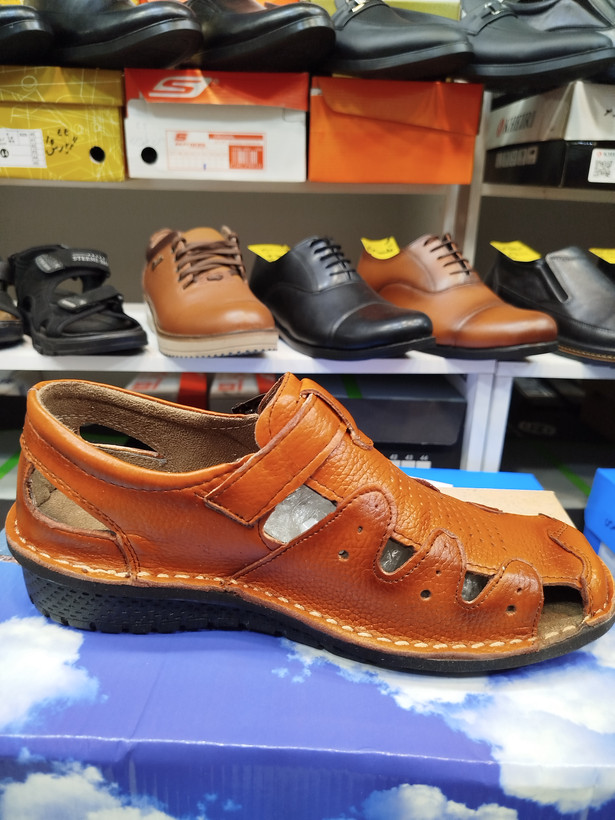 کفش چرم مردانه تابستانه B29012