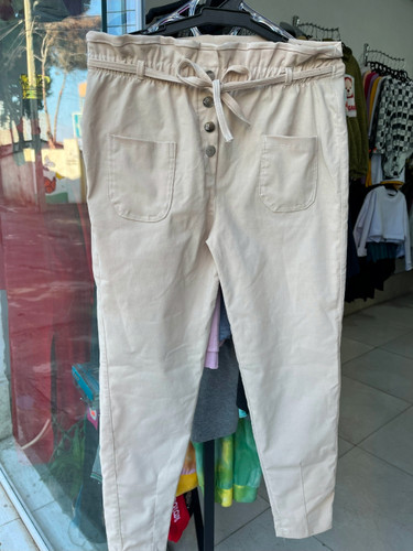 شلوار زنانه ماماستایل کتان کش مدل MN1015 – رنگ کرم