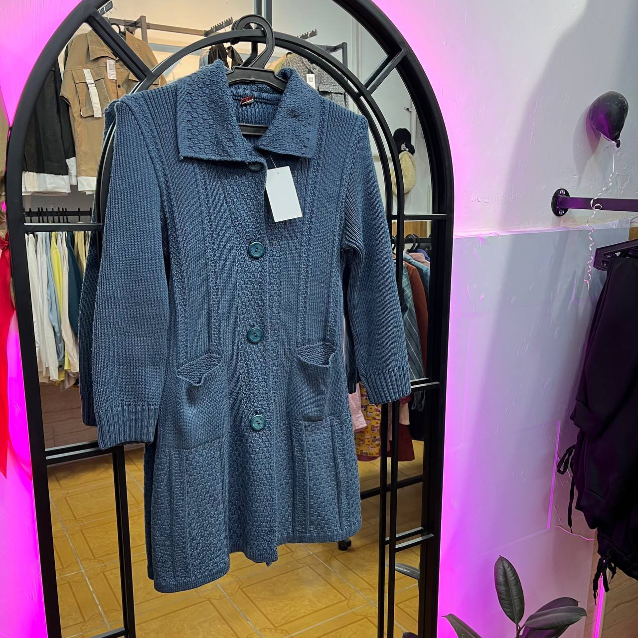 بافت بسیار ضخیم دکمه‌ای دو جیب مدل MN1030