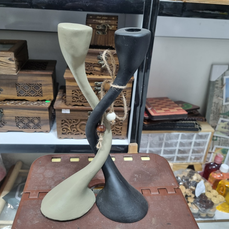 جاشمعی دکوری جفتی پیچیده مدرن پلیاستری مدل CN104