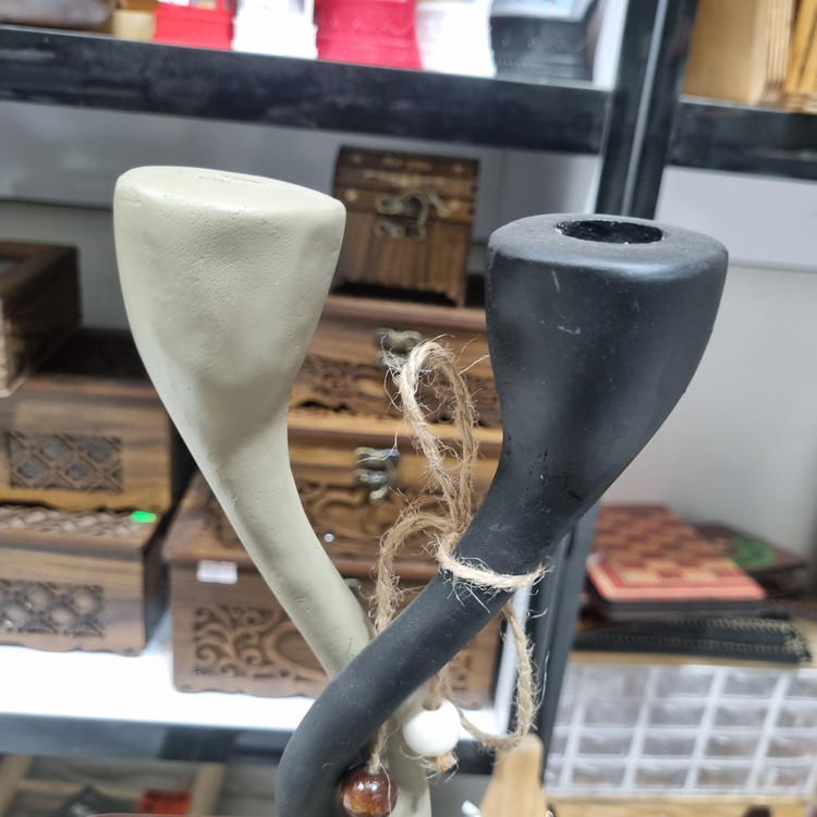 جاشمعی دکوری جفتی پیچیده مدرن پلیاستری مدل CN104