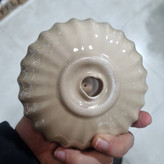 جاشمعی دکوری سرامیکی آبکاری کروم رنگ لاستر مدل CN106