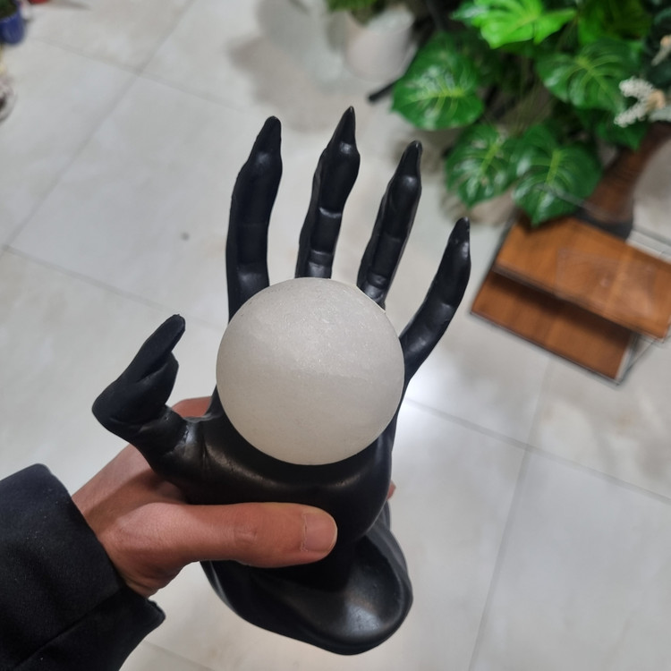 آویز جواهرات دکوری دست چراغدار با سنگ نمک مدل CN109