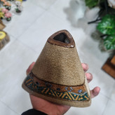 گلدان سفالی مثلثی دستساز علیشاه مدل CN1011