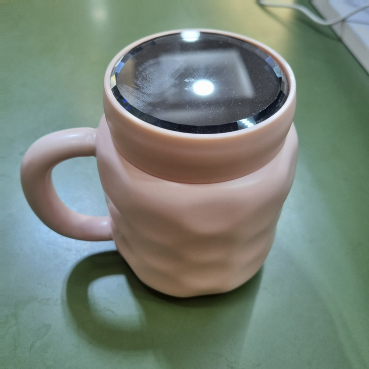 ماگ دکوری درب آینهای طرح گربه صورتی کد CN1024