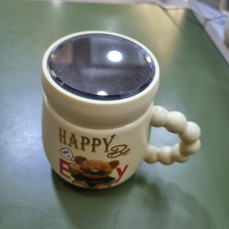 ماگ دکوری درب آینهای طرح خرس Happy Be Every Day کد CN1030