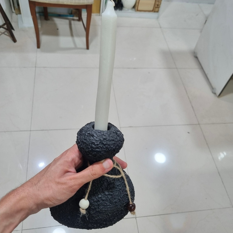 جا شمعی صخره ای همراه شمع کد BM107