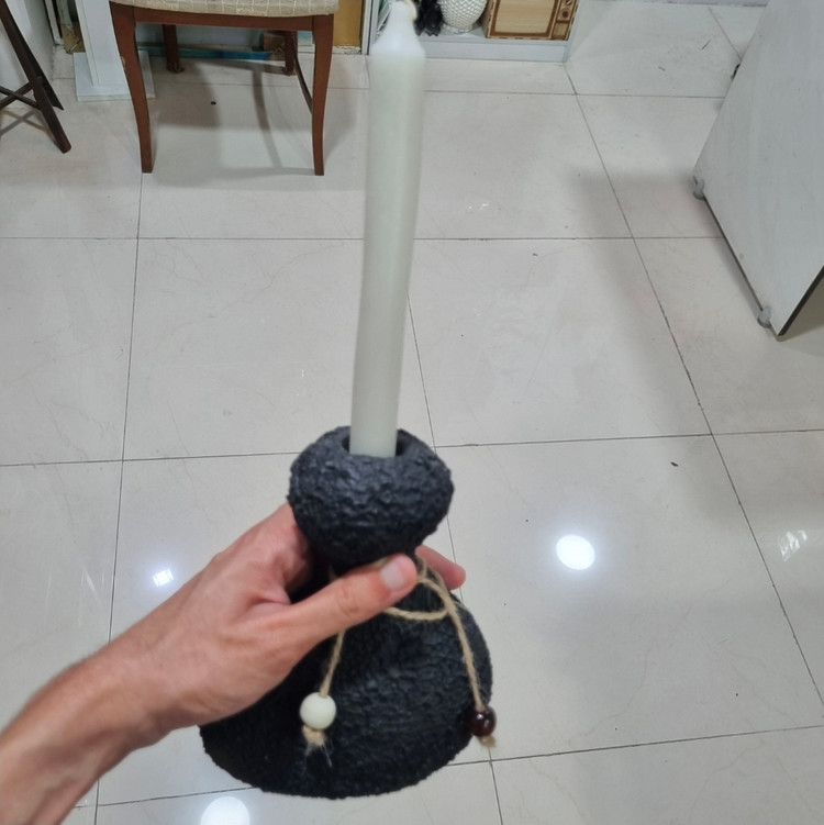 جا شمعی صخره ای همراه شمع کد BM107