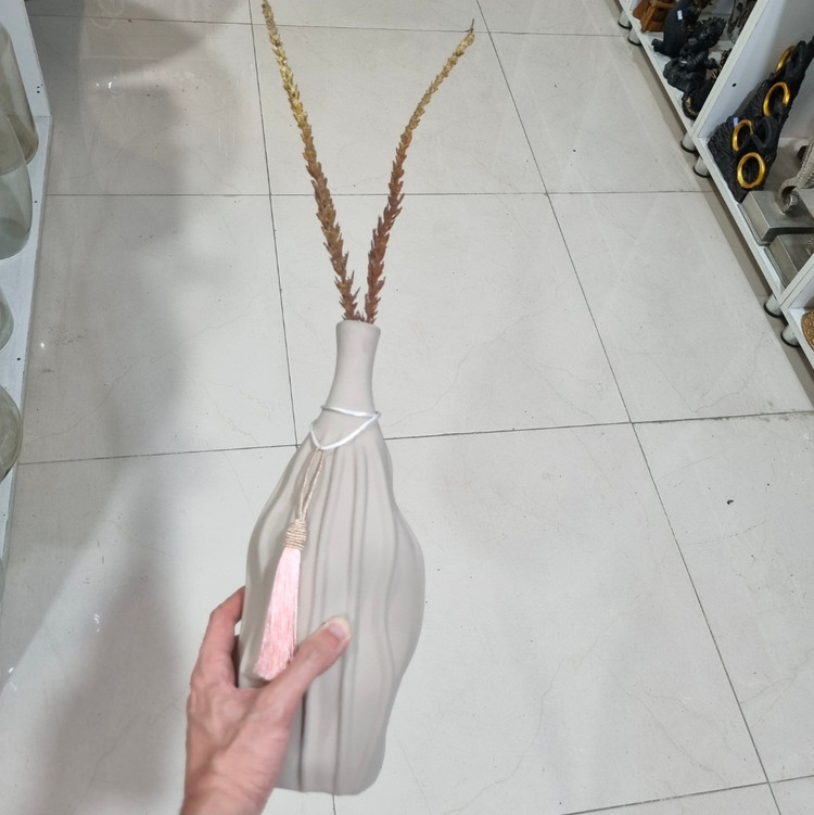 گلدان سالنگ با آویز صورتی کد BM102