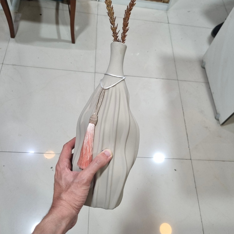 گلدان سالنگ با آویز صورتی کد BM102