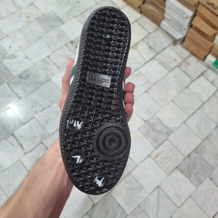 کفش ونس سه خط سامبا زنانه سبز کد BB1011