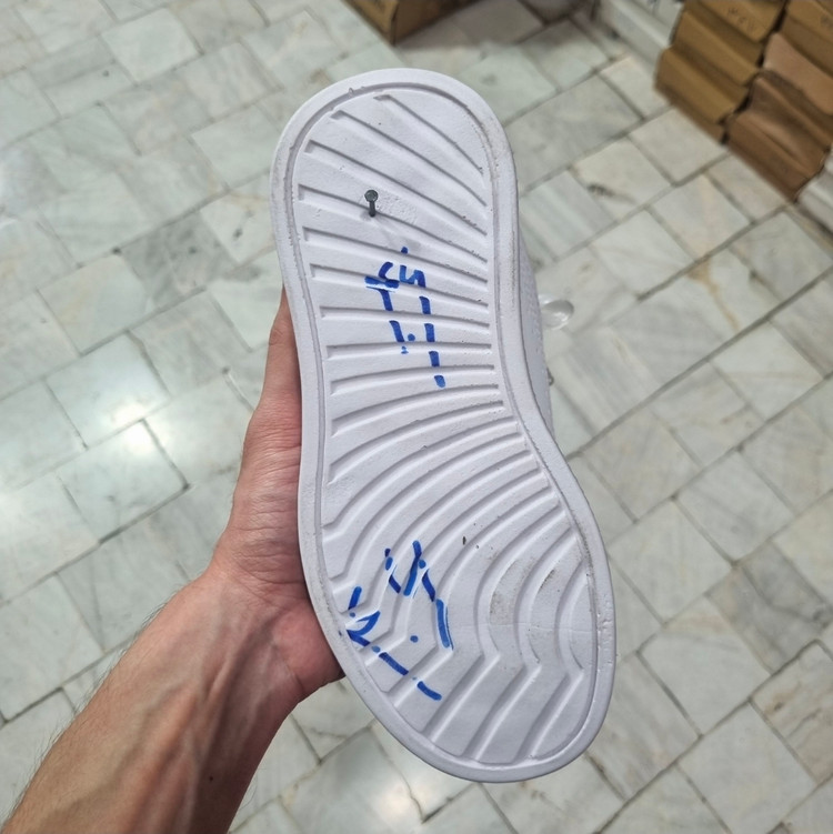 کفش طرح پاپیونی سفید ونس زنانه بندی کد BB1018