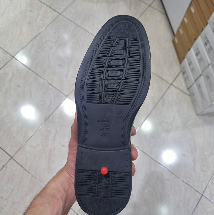 کفش مردانه مشکی طرح گوچی چرم کد BJ106